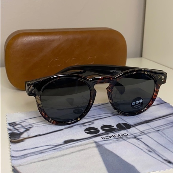 Komono Clement Fern Sunglasses Round Frame NEW - Picture 13 of 16